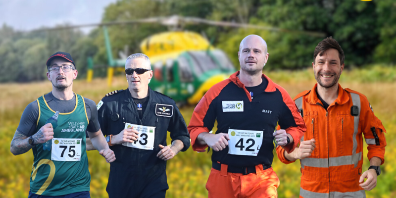 Announcing our record-breaking air ambulance team taking on Bath Half for charity 