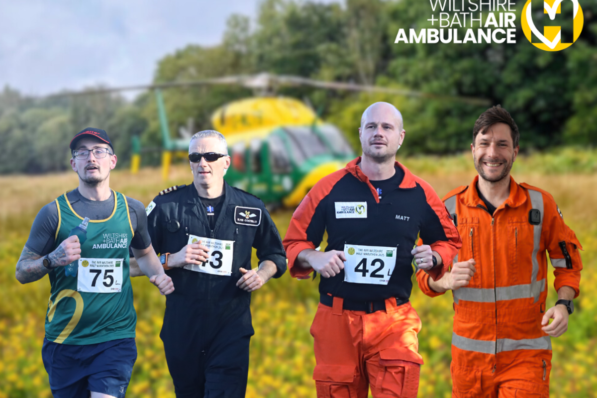 Announcing our record-breaking air ambulance team taking on Bath Half for charity 