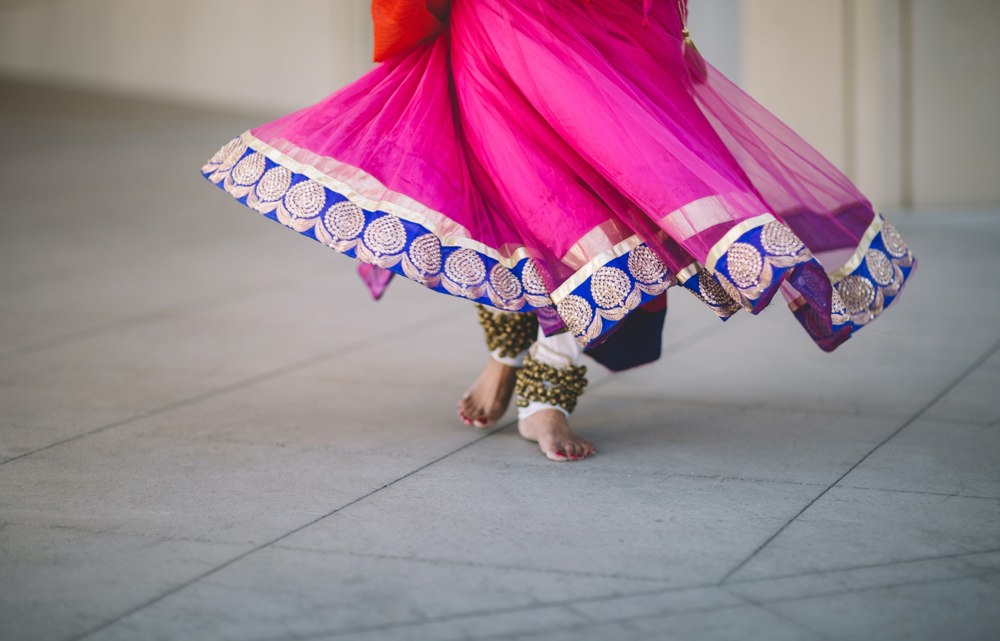 A person Bollywood dancing