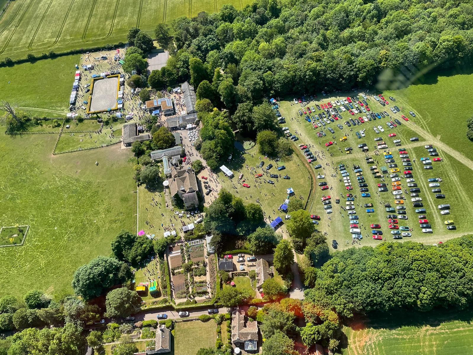 An aerial view of Middlewick House, taken from Wiltshire Air Ambulance's helicopter An aerial view of Middlewick House, taken from Wiltshire Air Ambulance's helicopter