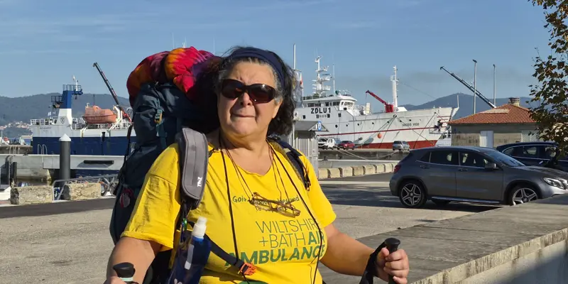 Wiltshire and Bath Air Ambulance Charity fundraiser completes 200km pilgrimage in memory of husband 