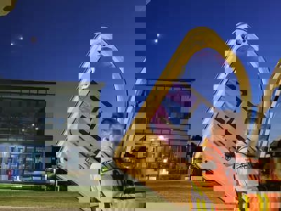 Paramedic Rich Miller putting something in the front of the Wiltshire Air Ambulance helicopter Paramedic Rich Miller putting something in the front of the Wiltshire Air Ambulance helicopter