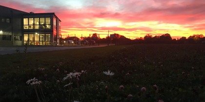 A sunset at our airbase A sunset at our airbase