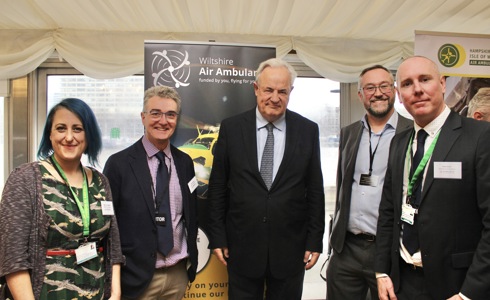 A group of smartly dresses people at the Air Ambulances UK Parliamentary Reception. A group of smartly dresses people at the Air Ambulances UK Parliamentary Reception.